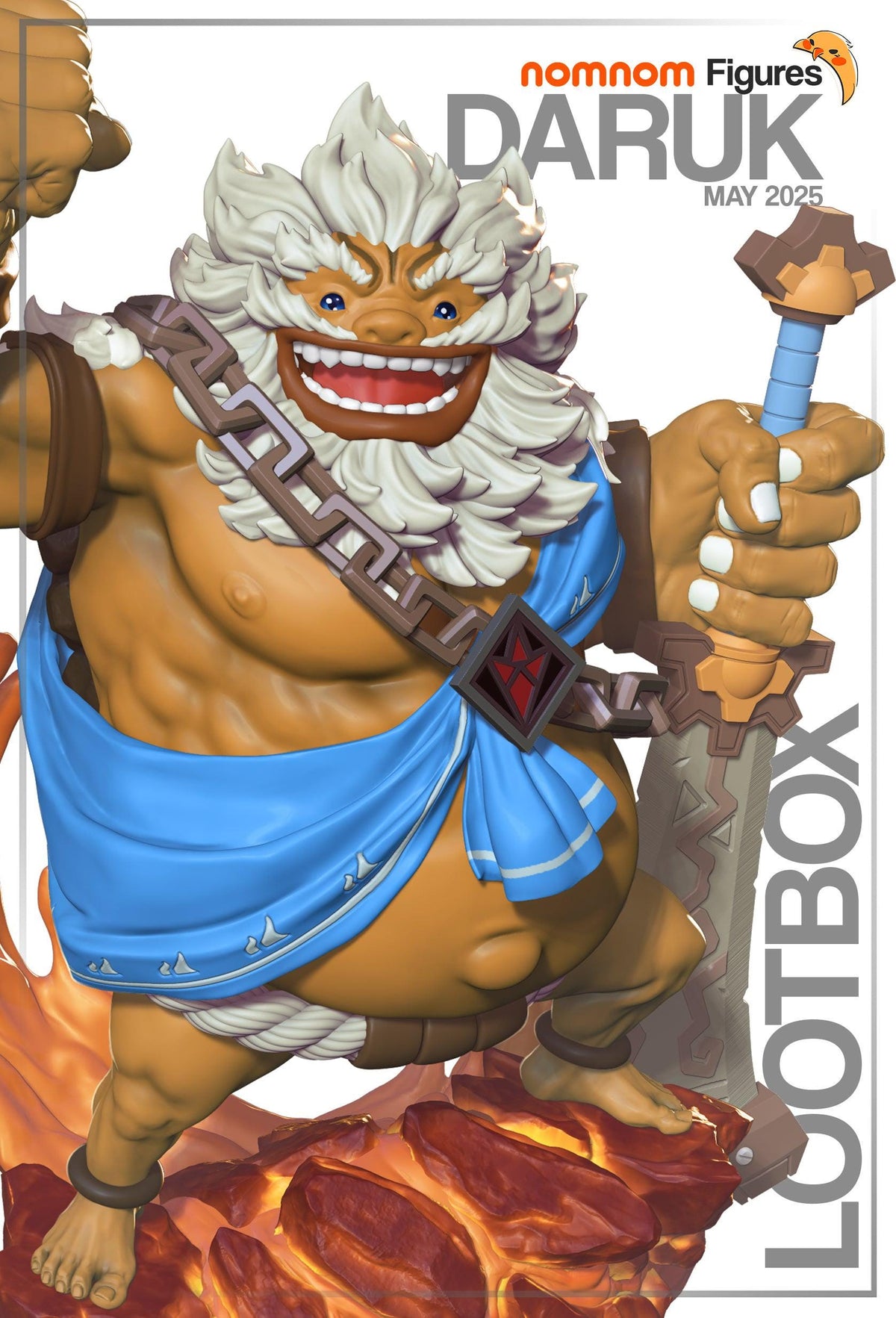Unpainted Nom Nom Daruk Breath of the Wild image 0