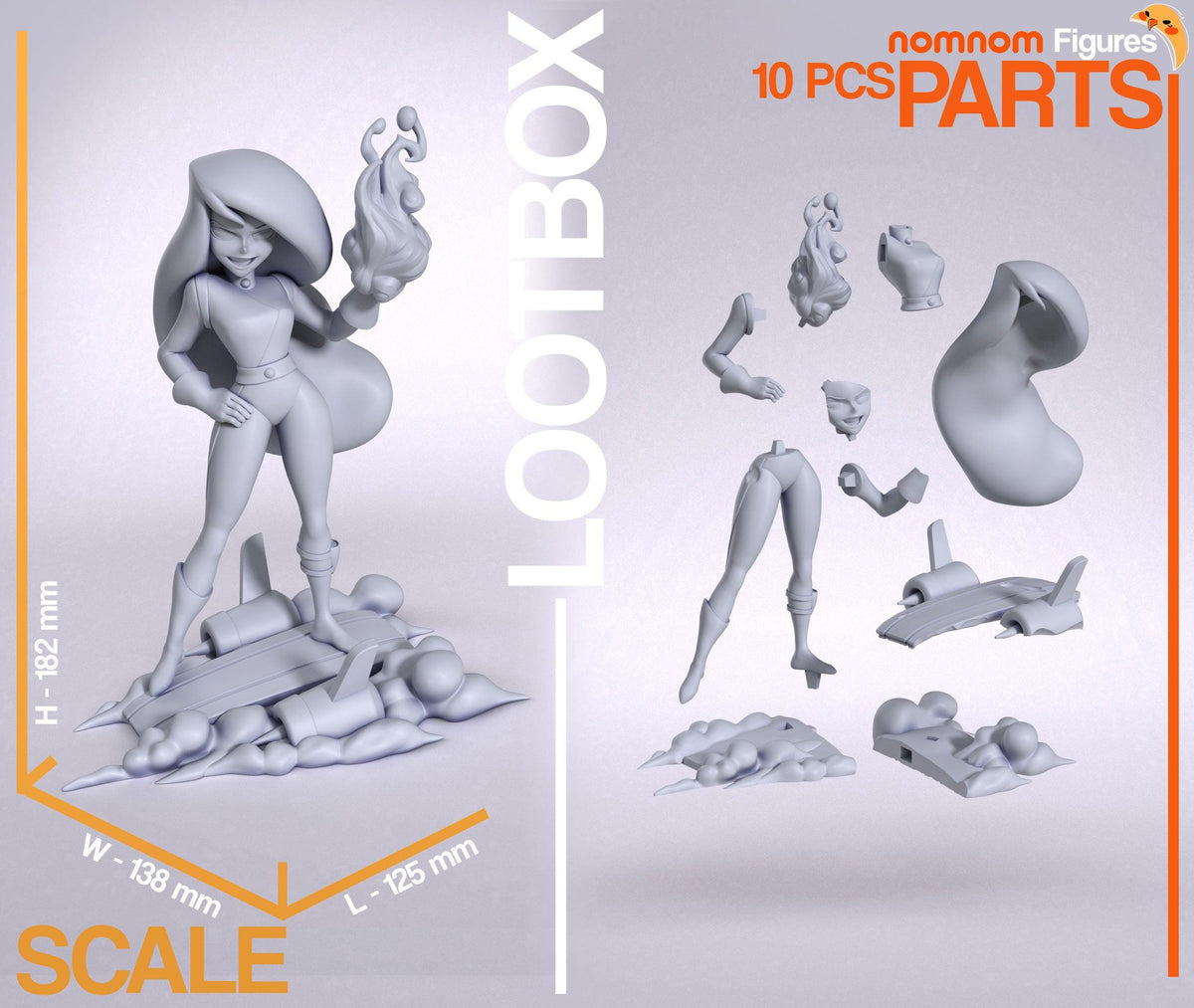 Unpainted Nom Nom Kim Possible image 2