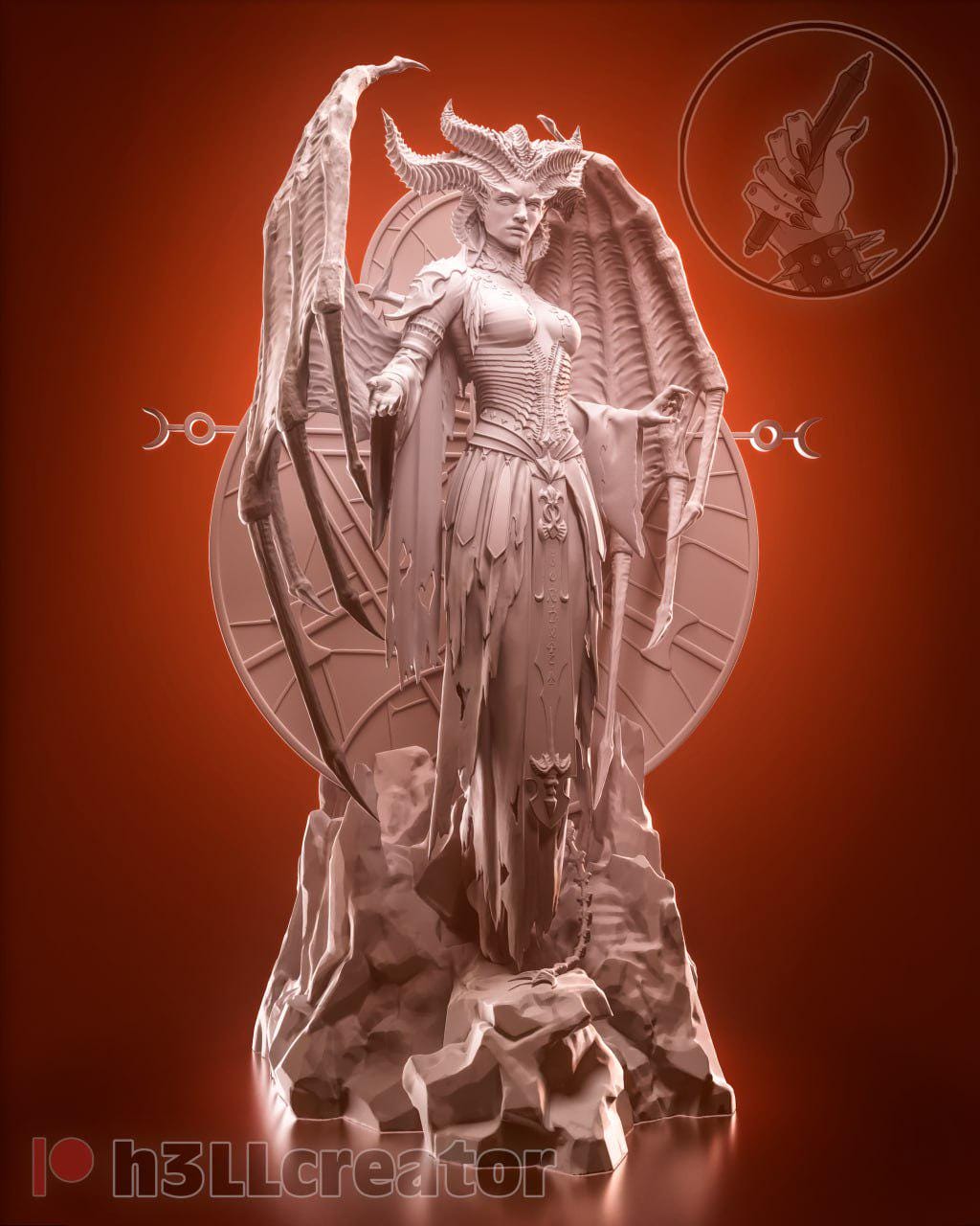 Unpainted Diablo Figure 9 (6”) image 0