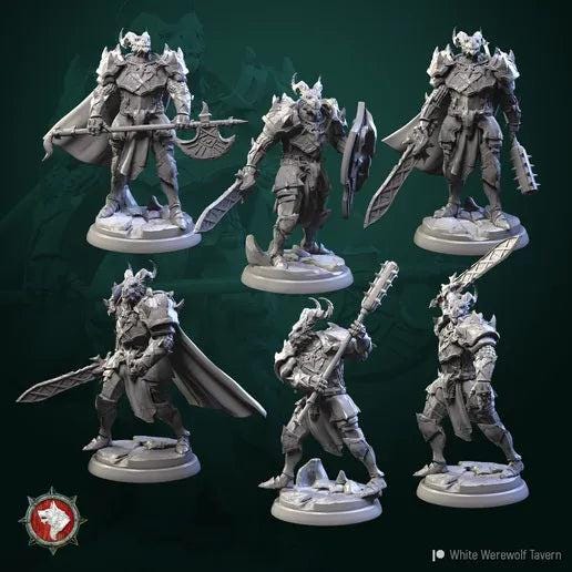 Unpainted-DragonBorn-Knight-Squad image 0