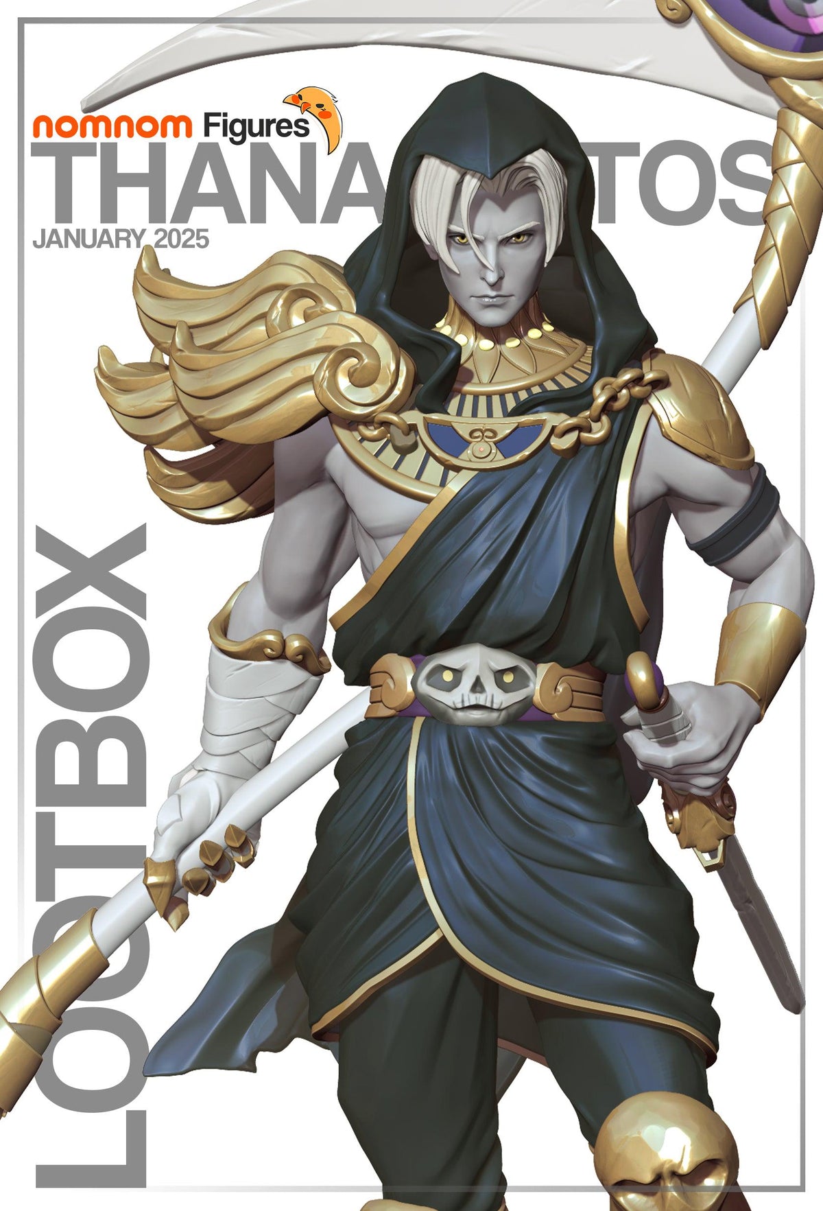 Unpainted Thanatos Hades Nom Nom image 2