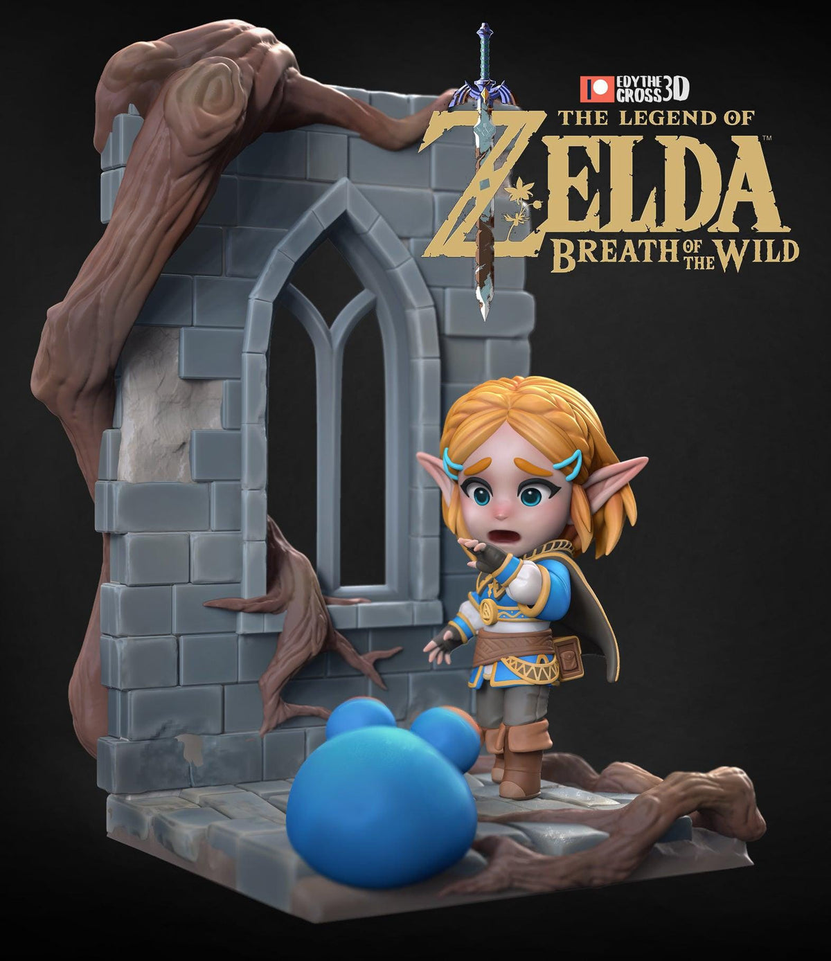 Unpainted Nom Nom Zelda image 0