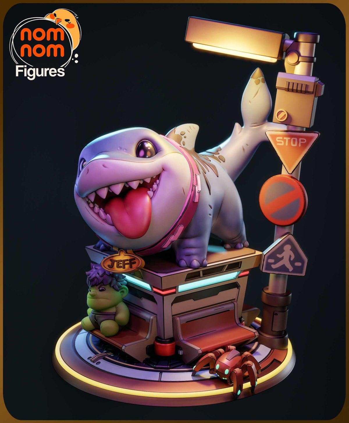 Unpainted Nom Nom Chibi Jeff Marvel Rivals image 7