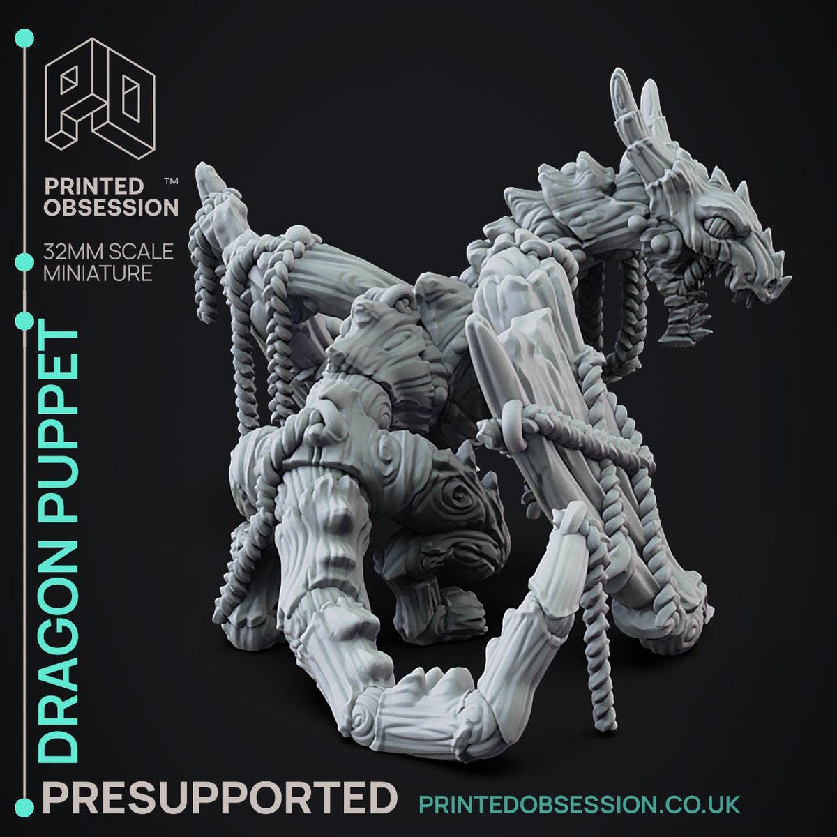 Unpainted Dragon Puppet image 2