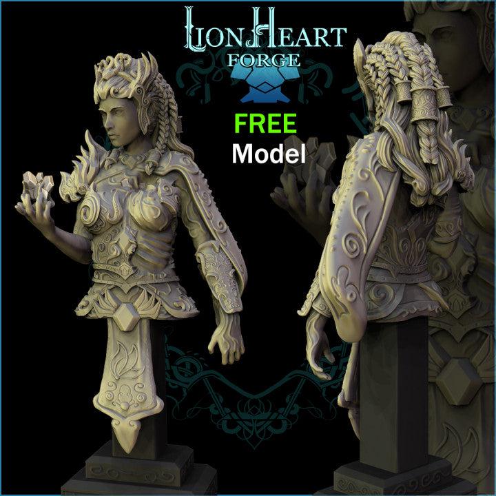 Unpainted Valkyrie bust image 0