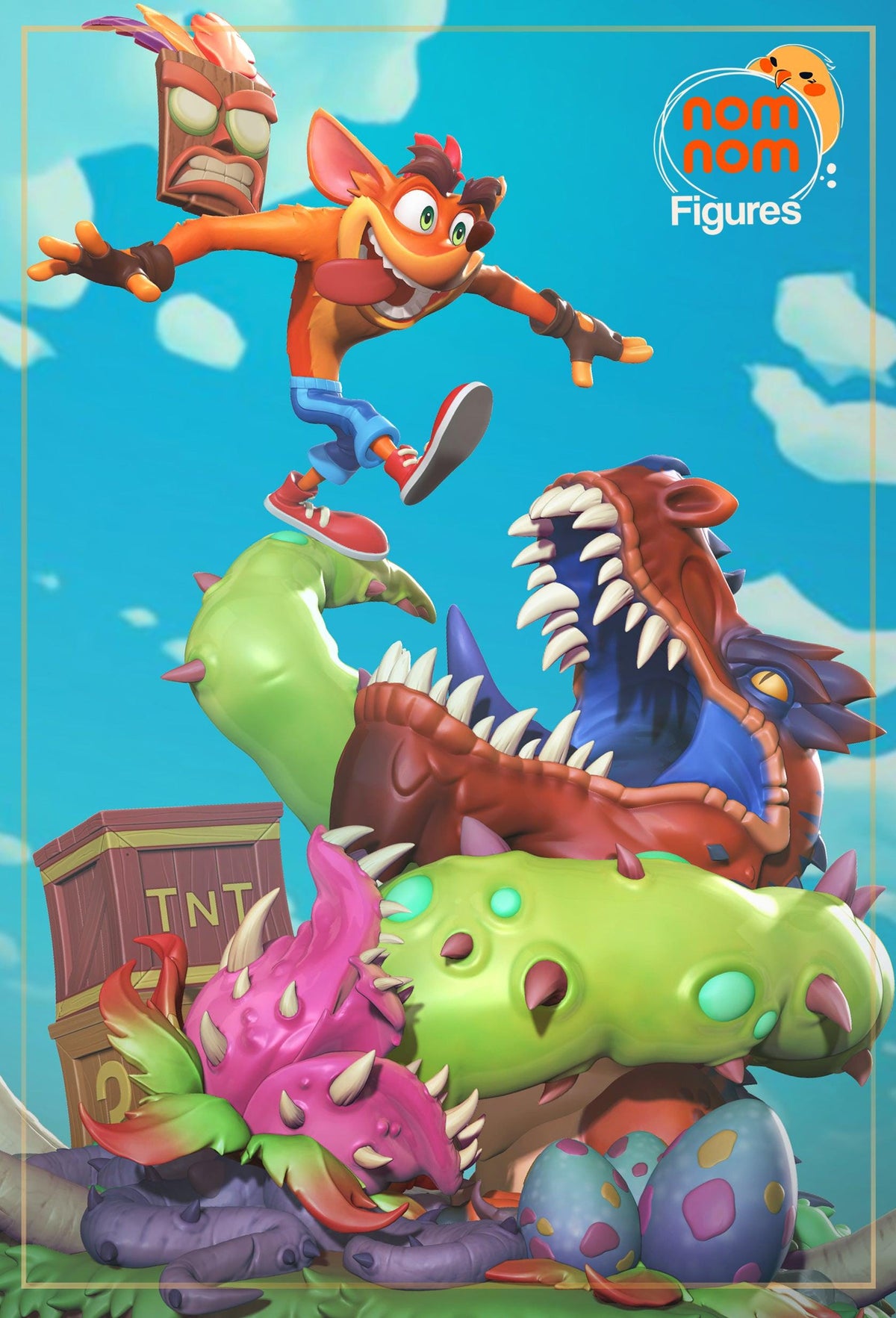 Unpainted Nom Nom Crash Bandicoot image 6
