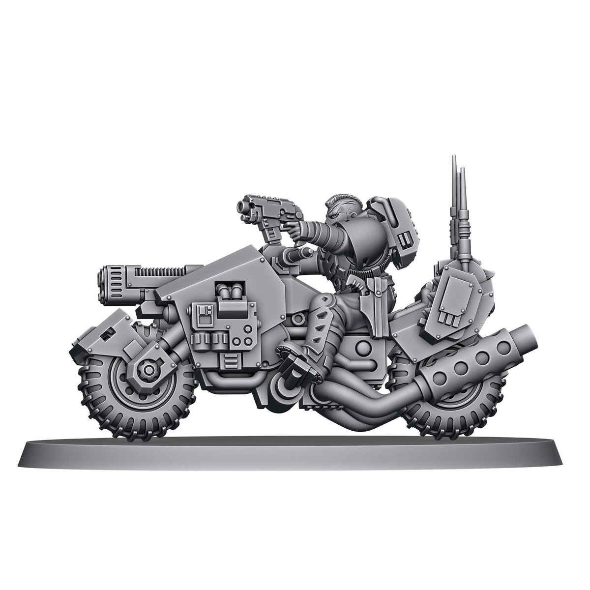 Unpainted Thunder Recon Biker image 0