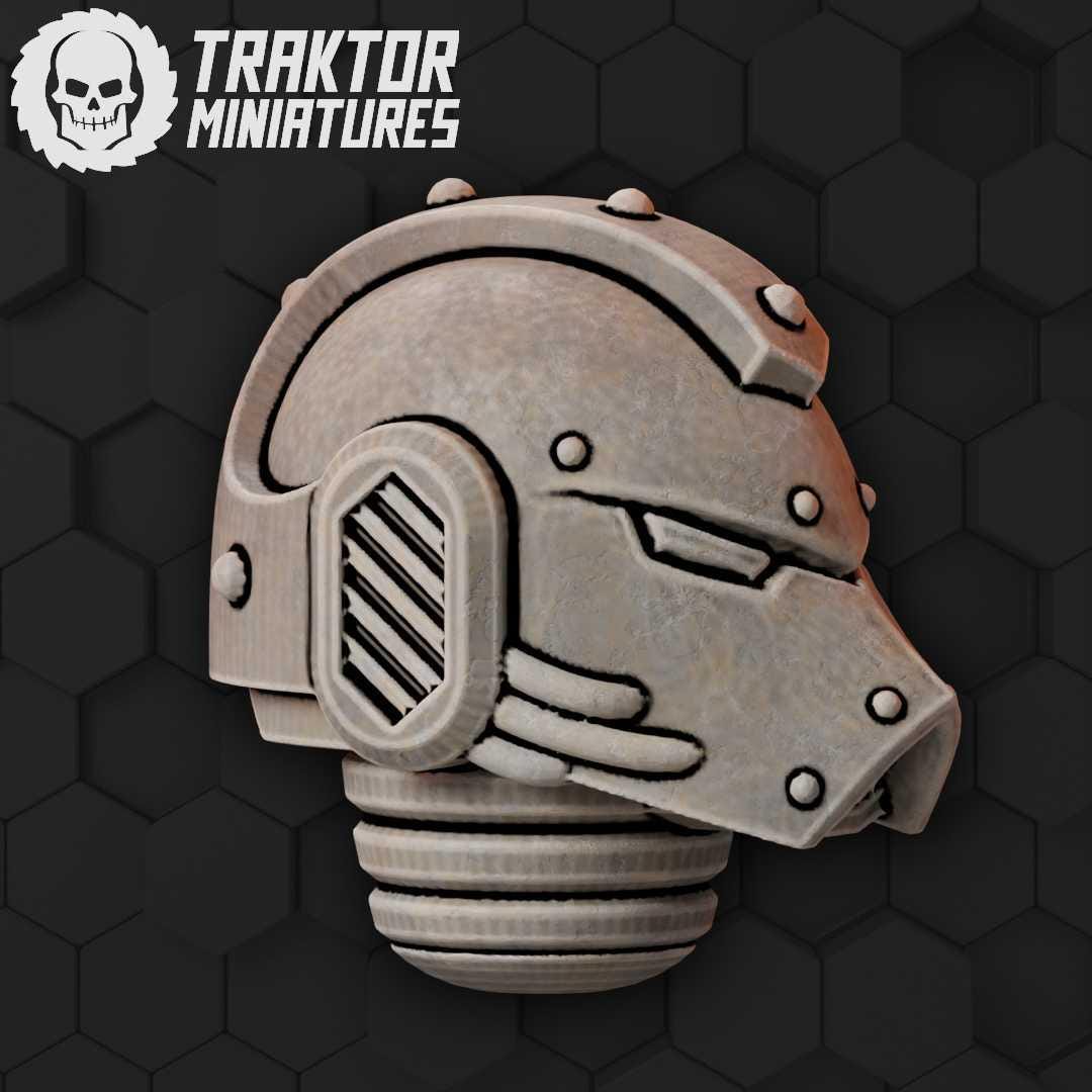 Unpainted MK Hex Helmet image 0