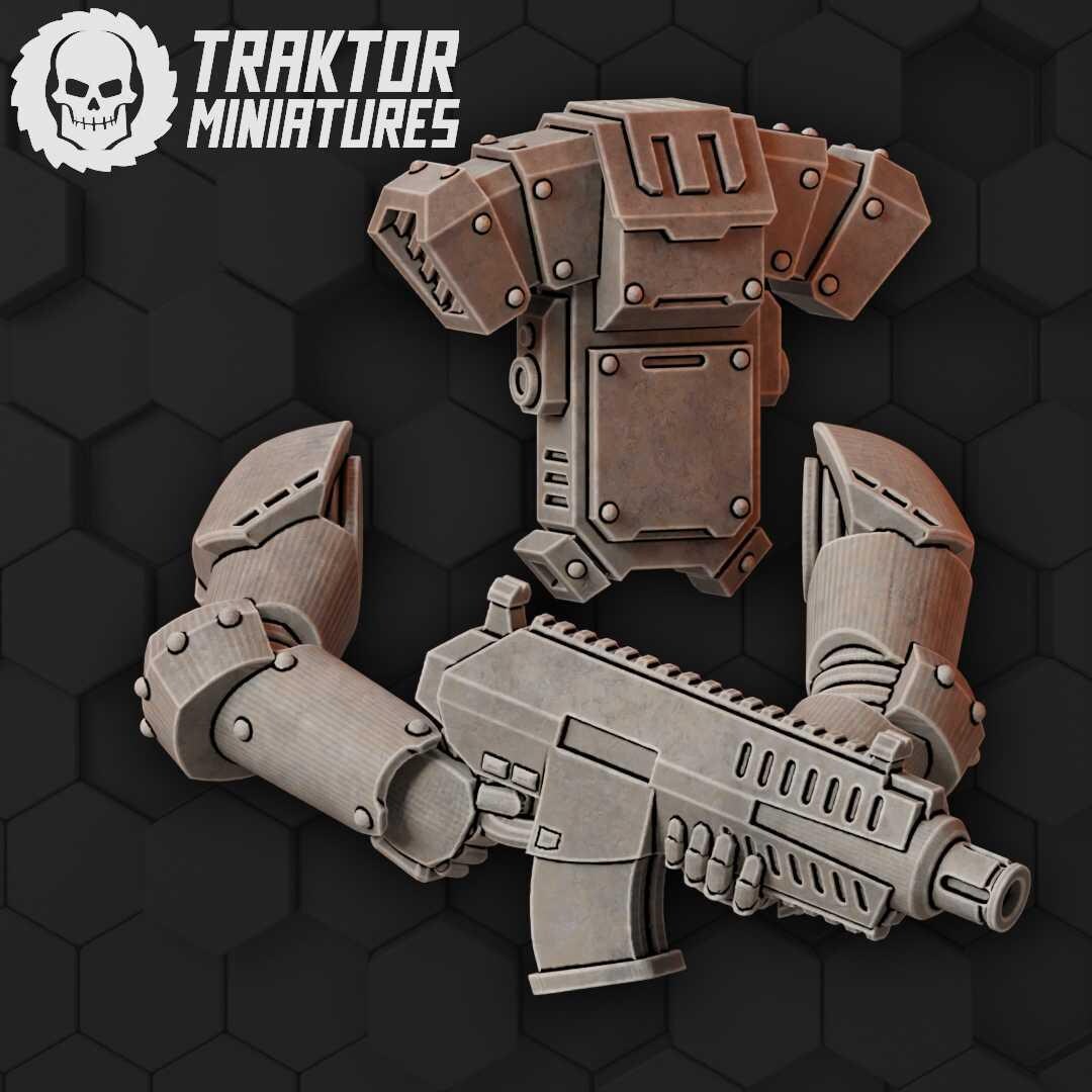 Unpainted MK Hex Gunner Set image 0