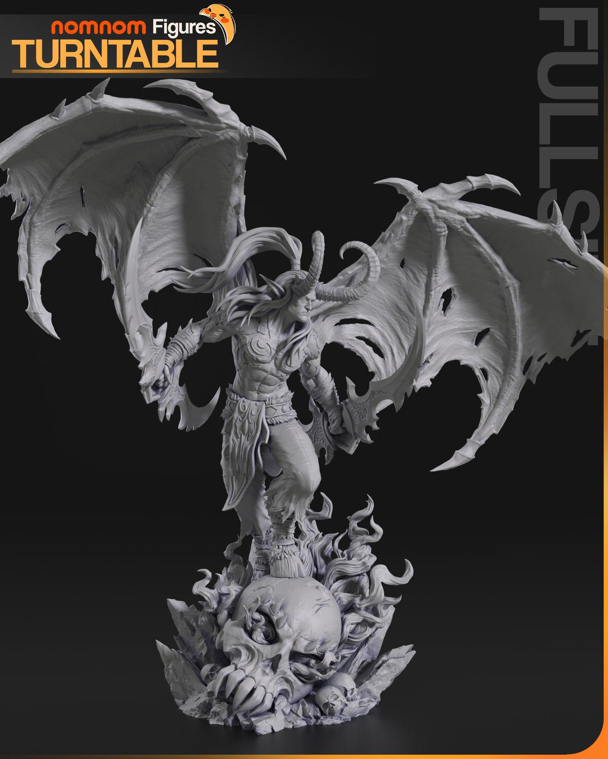 Unpainted Nom Nom Illidan Stormrage WOW image 2