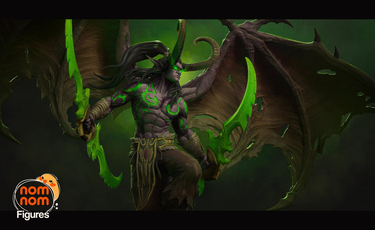 Unpainted Nom Nom Illidan Stormrage WOW image 5