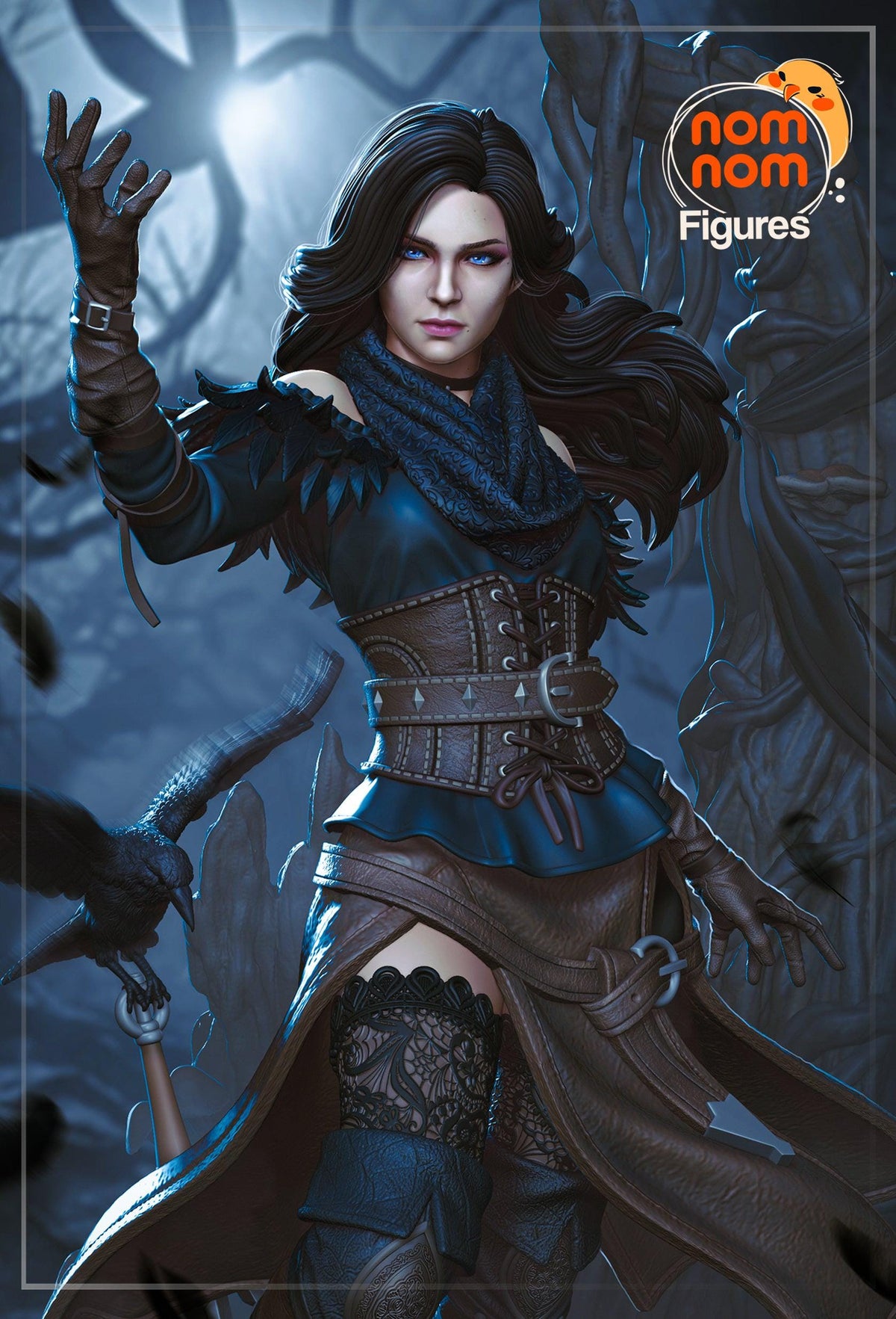 Unpainted Nom Nom Yennefer - Witcher image 0