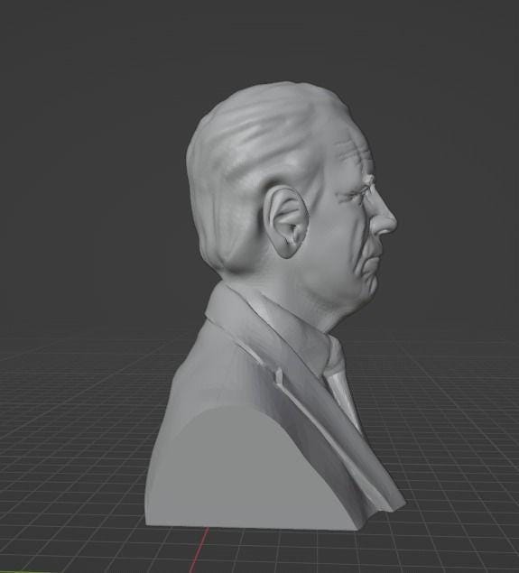 Unpainted Joe Biden Bust image 3