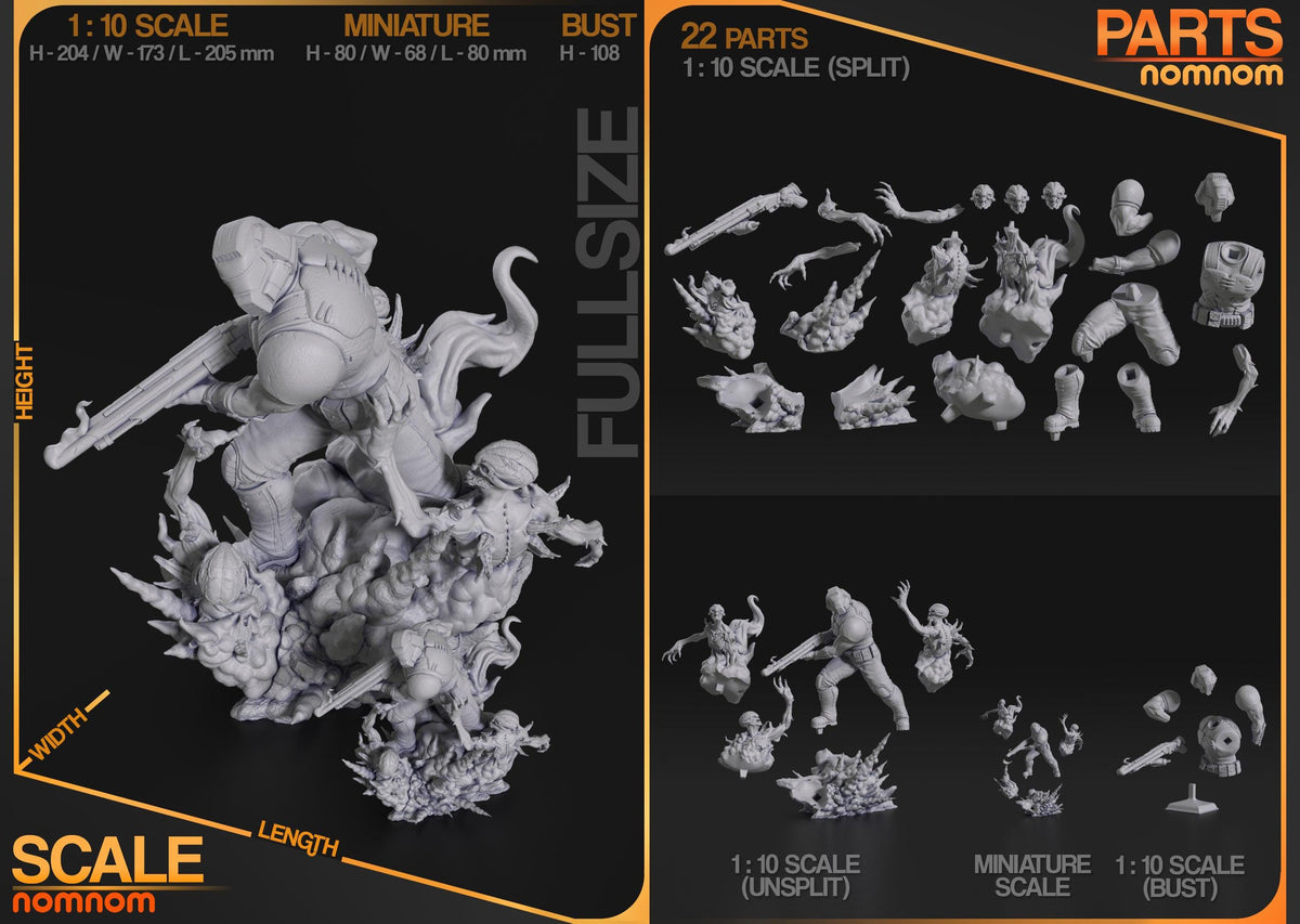 Unpainted Doom Guy image 3