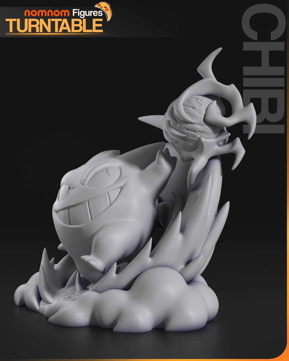 Unpainted Nom Nom Chibi Gengar Pokemon image 0