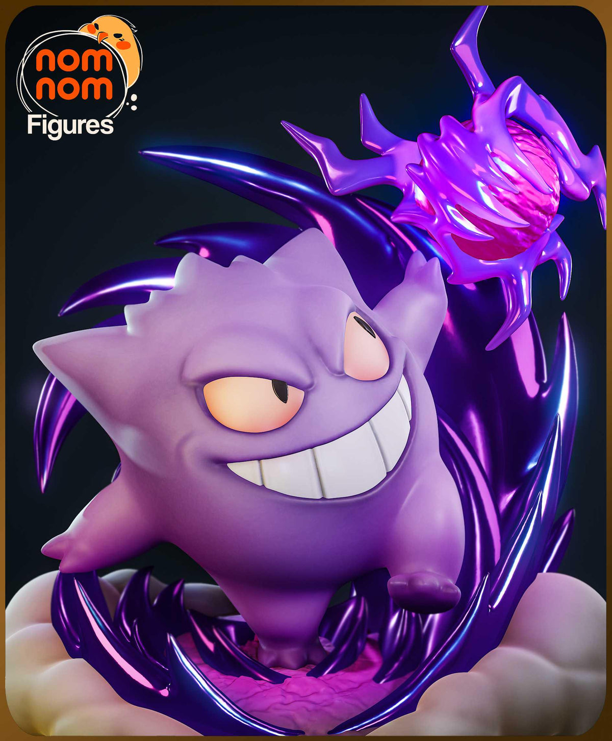 Unpainted Nom Nom Chibi Gengar Pokemon image 5