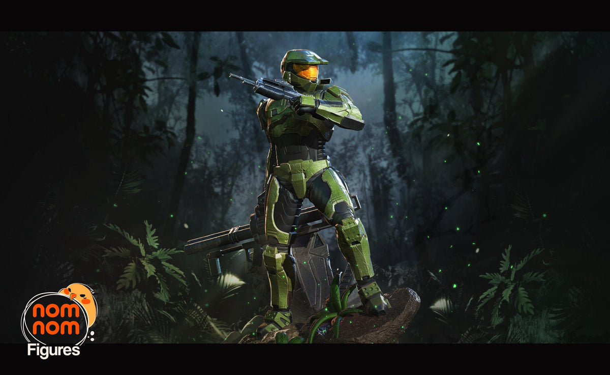 Unpainted Nom Nom Master Chief Halo 2 image 0