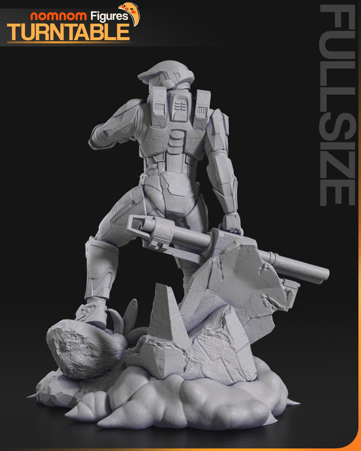 Unpainted Nom Nom Master Chief Halo 2 image 7