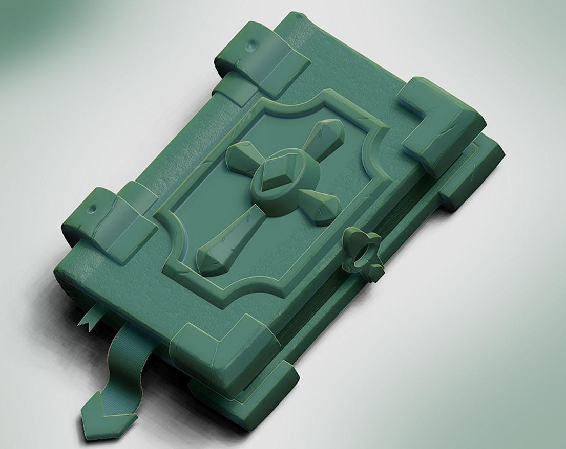 Unpainted Medieval Book image 1