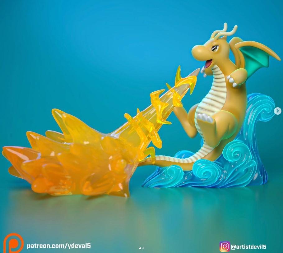 Unpainted-Dragonite-Diorama image 0