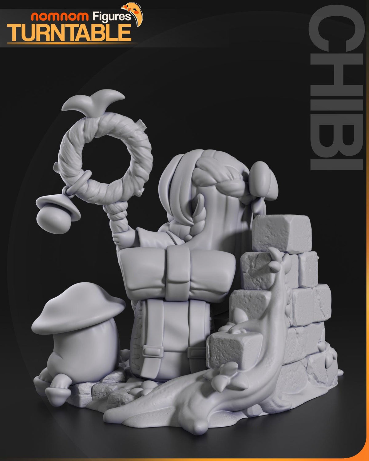 Unpainted Nom Nom Chibi Marcille Dungeon Meshi image 1