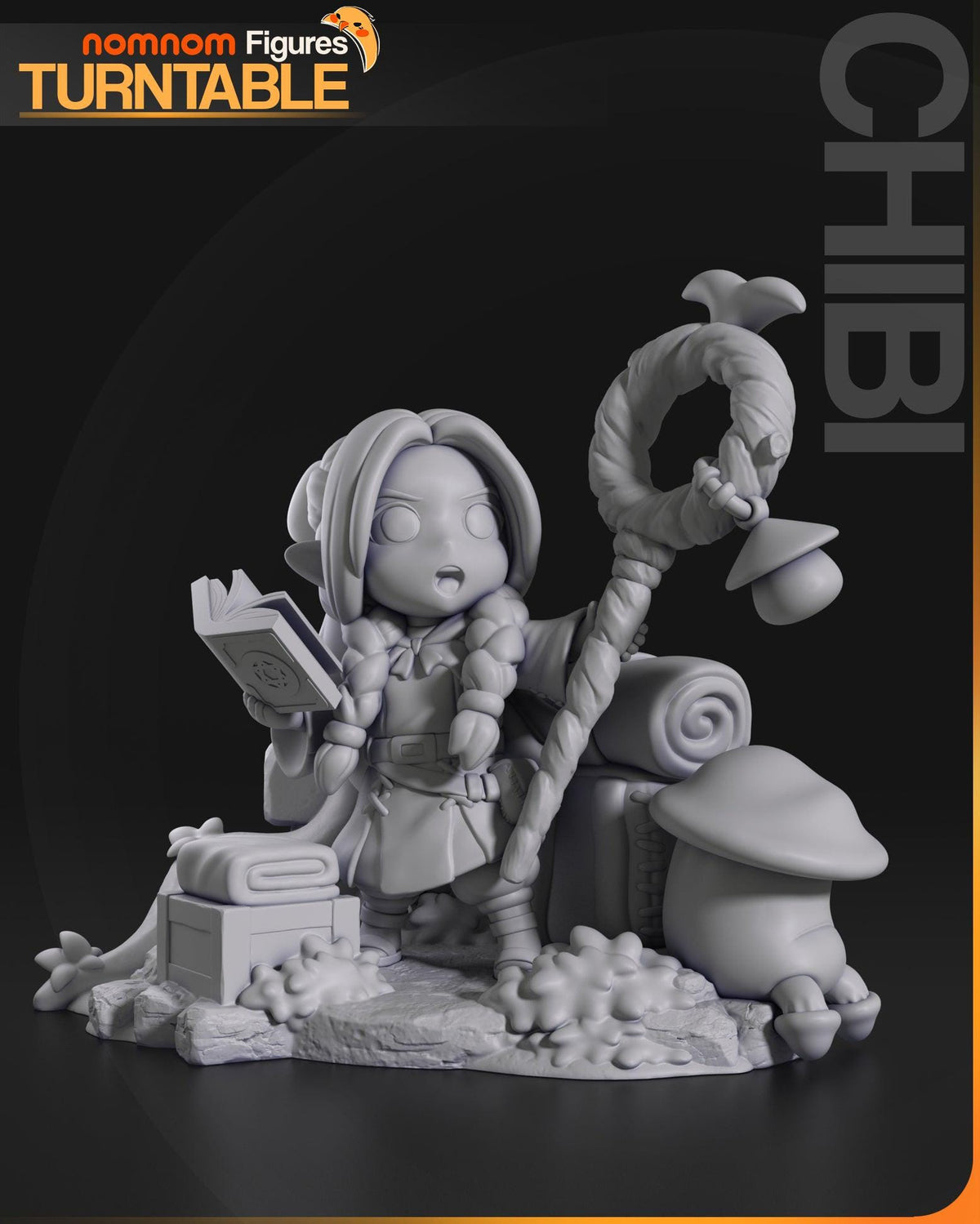Unpainted Nom Nom Chibi Marcille Dungeon Meshi image 5
