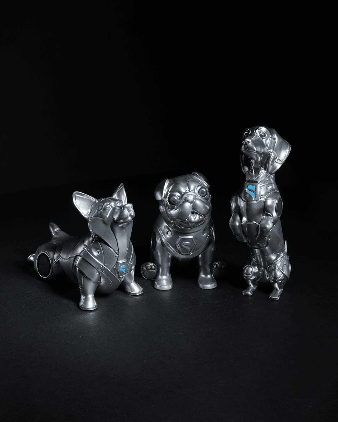 Unpainted Space Pooch Trio image 5