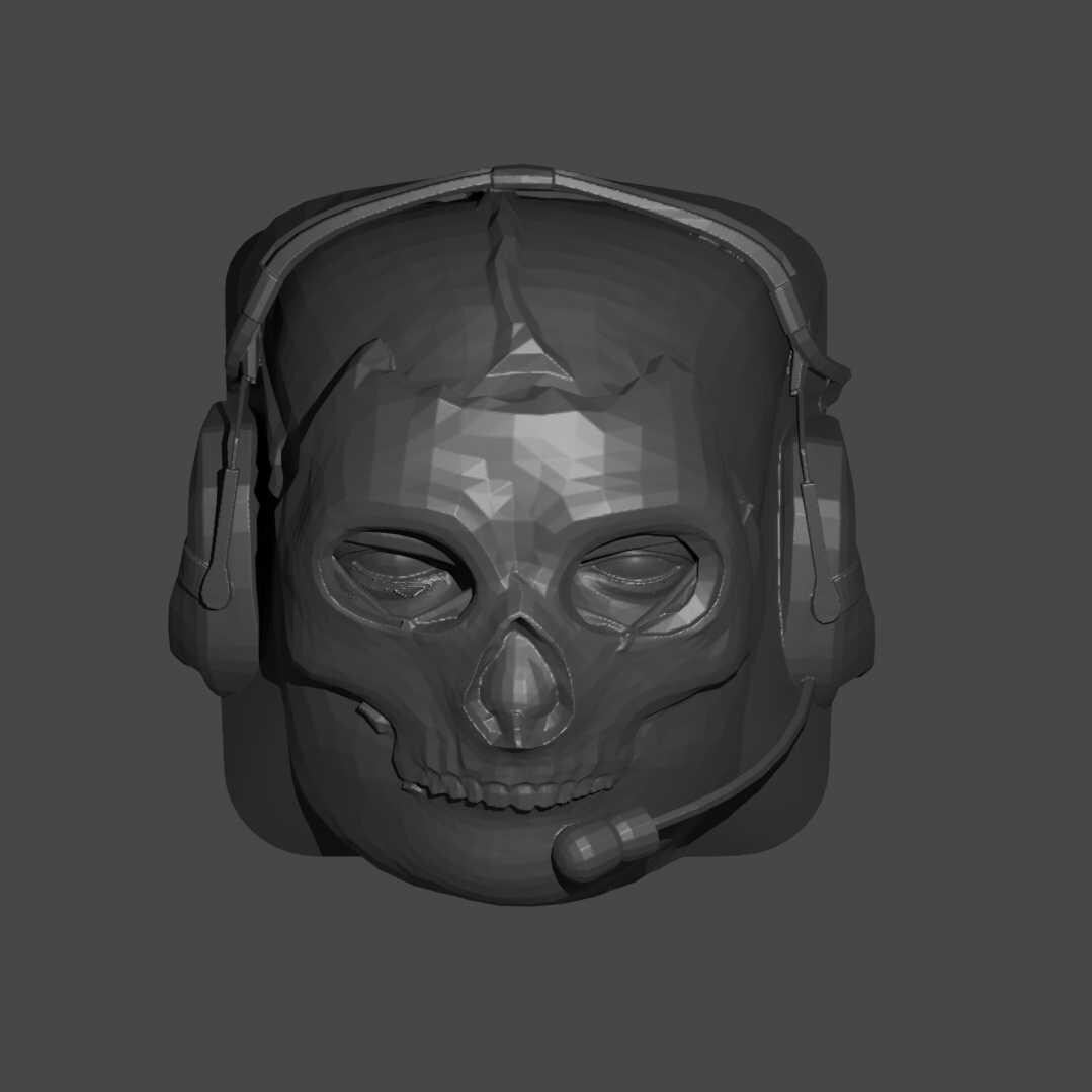 Unpainted GHOST MW KEYCAP image 1