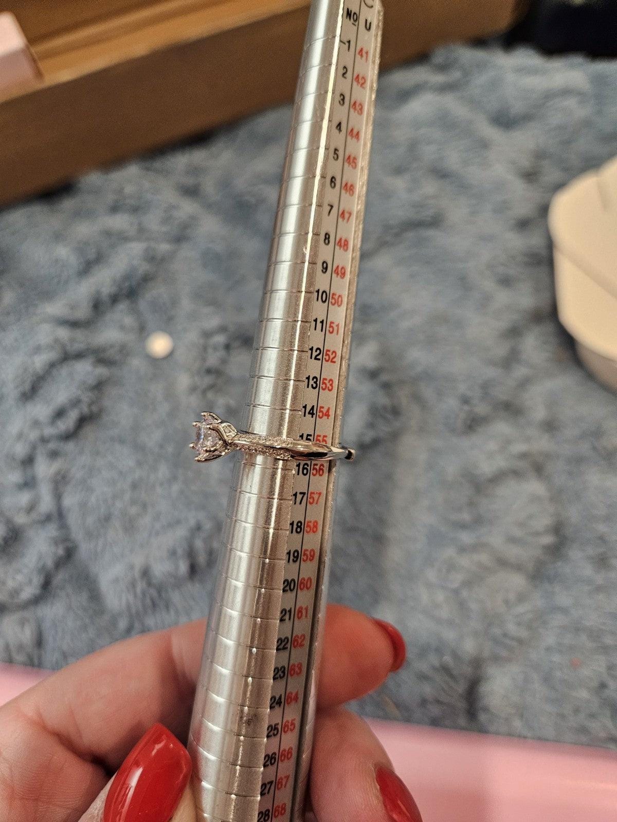 Adjustable Moissanite Ring