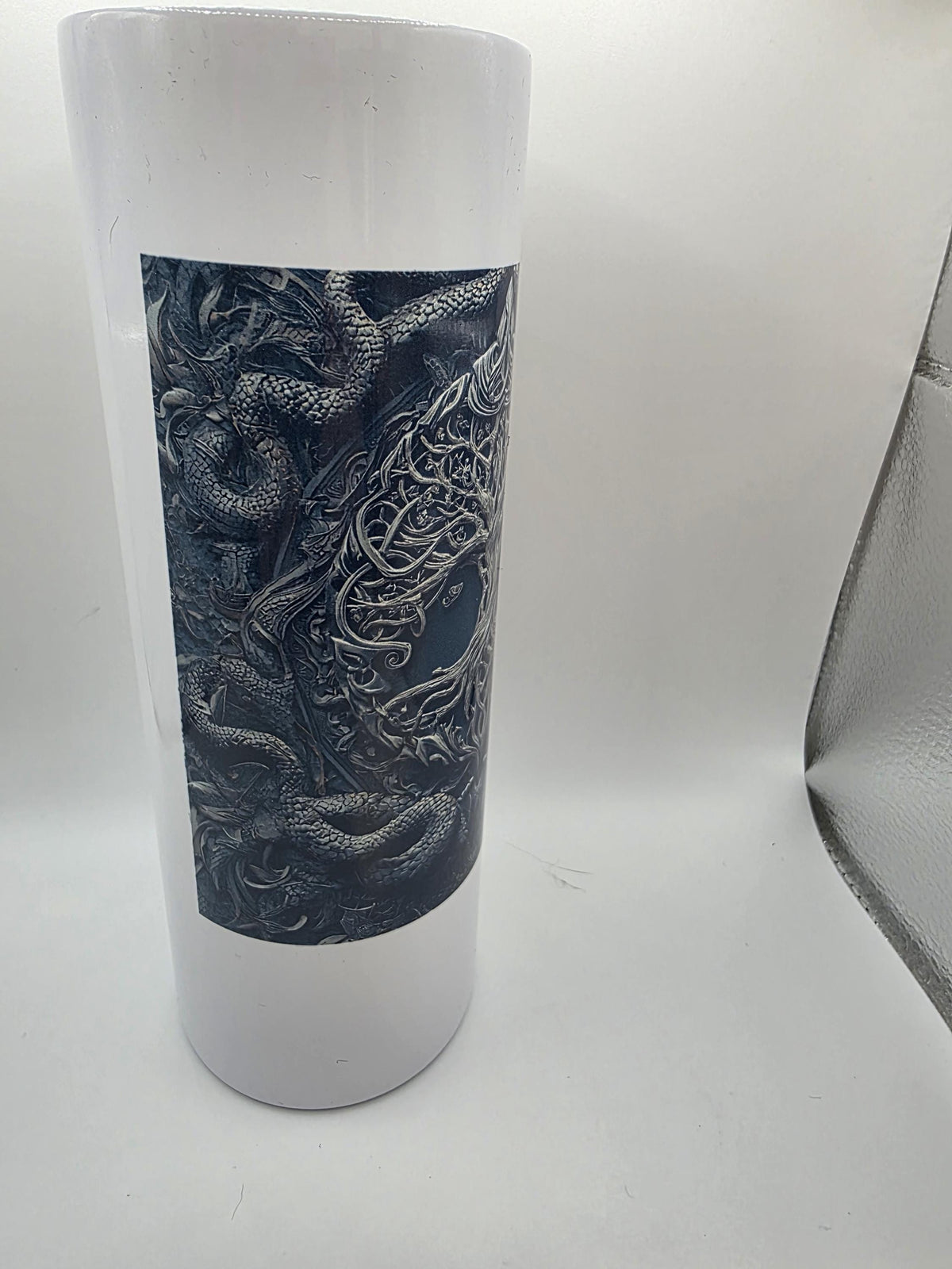 20 Ounce Metal Tumbler with lid and straw and box Tree of Life