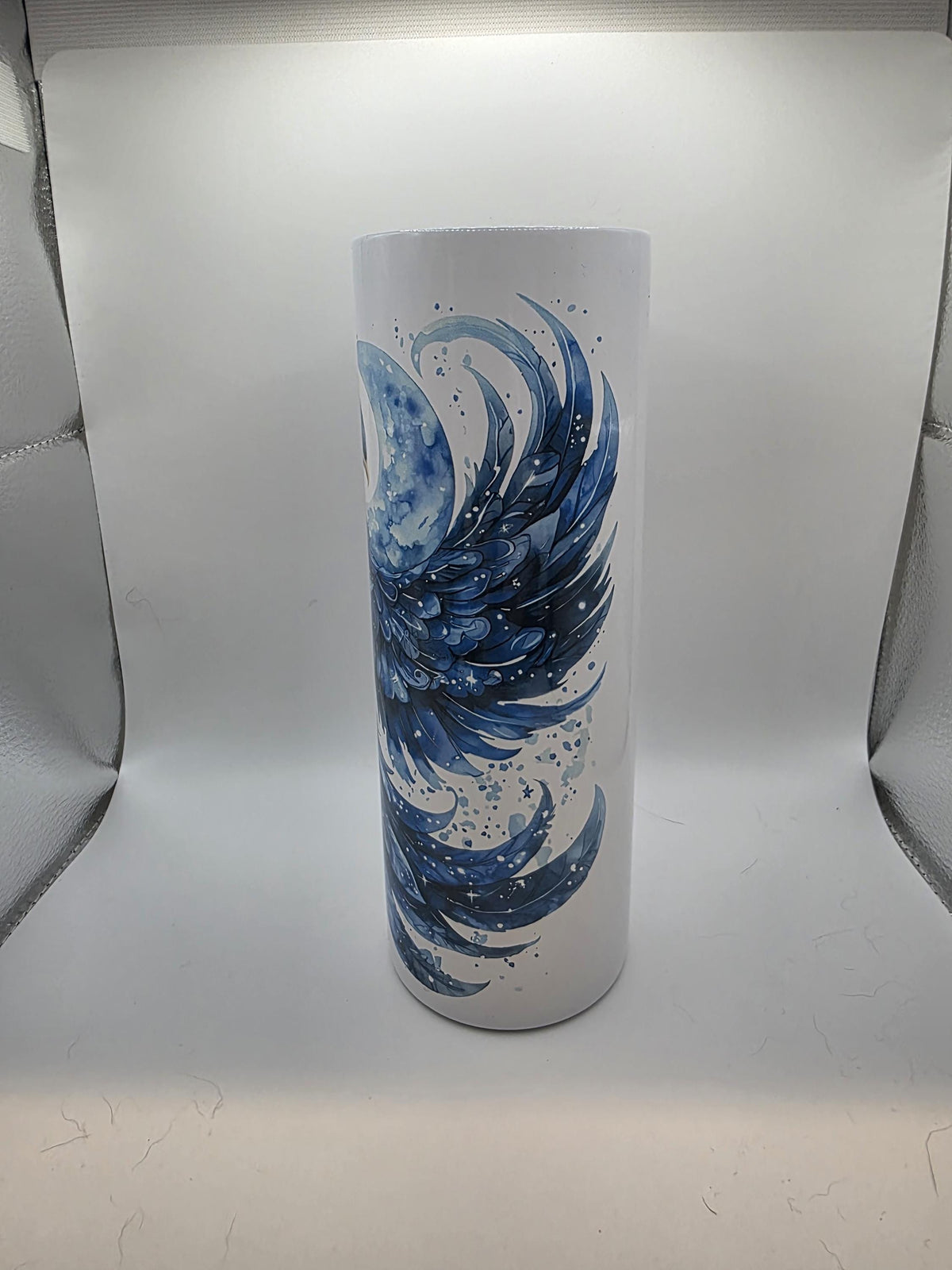 20 Ounce Tumbler with lid and straw and box Blue Phoenix