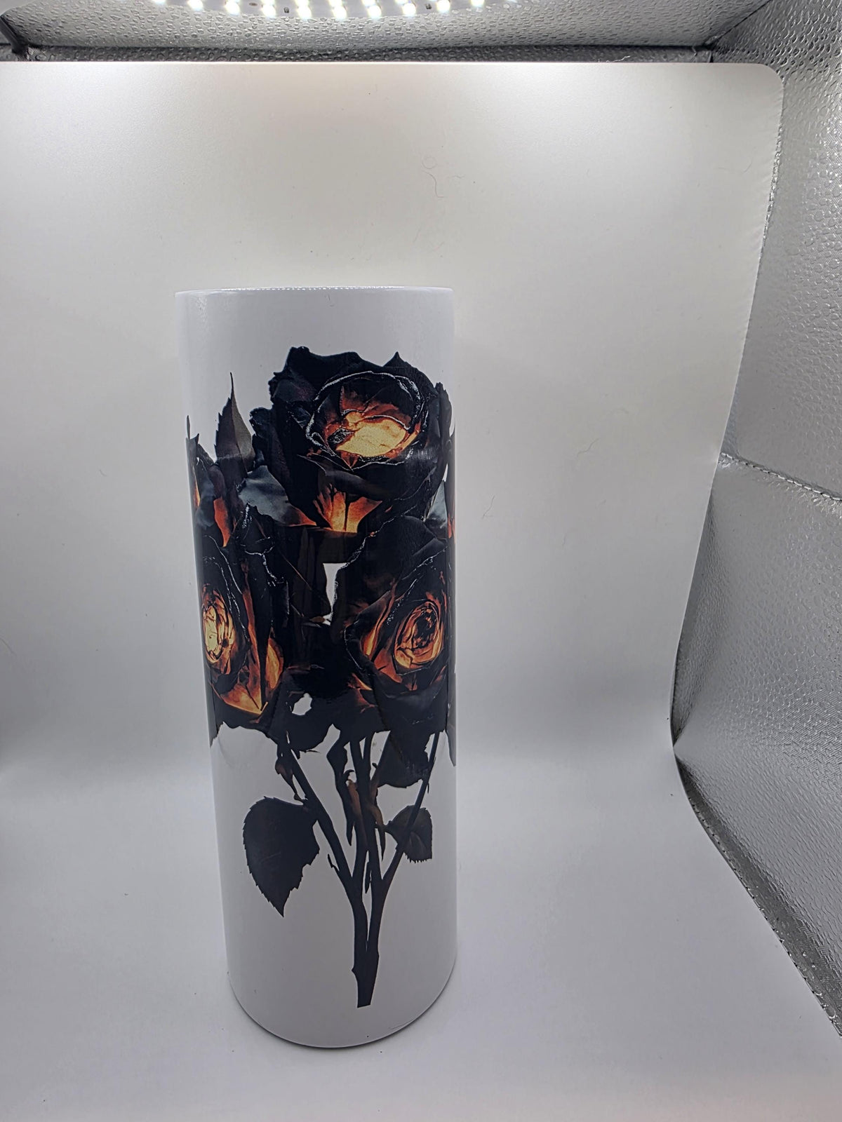 20 Ounce Tumbler with lid and straw and box Rose 2