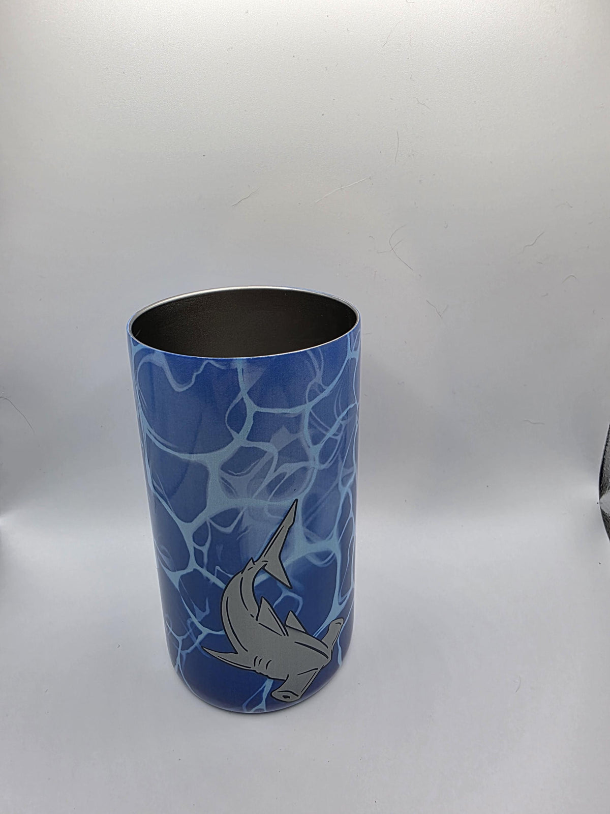 12 Ounce Kids Tumbler with lid and straw and box Sharks