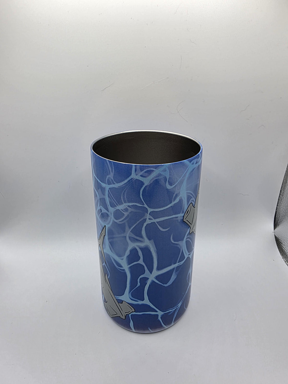 12 Ounce Kids Tumbler with lid and straw and box Sharks