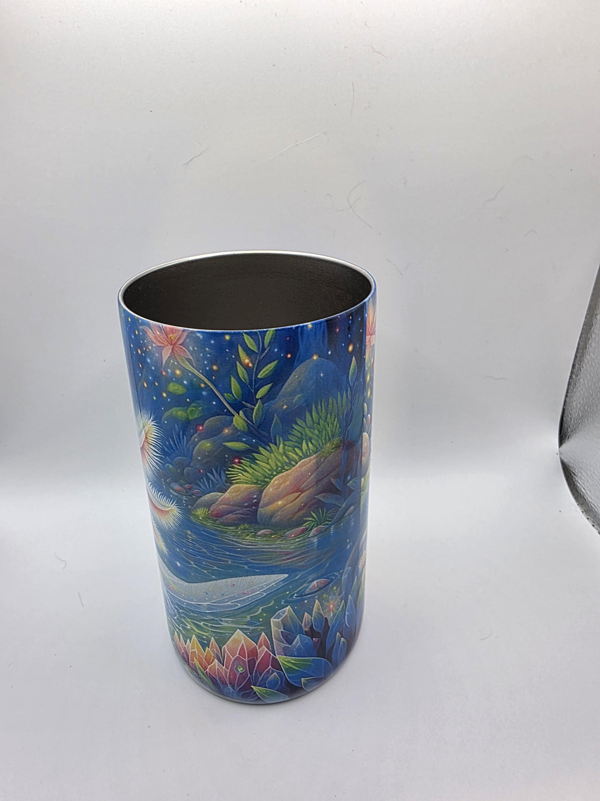 12 Ounce Kids Tumbler with lid and straw and box Axolotl