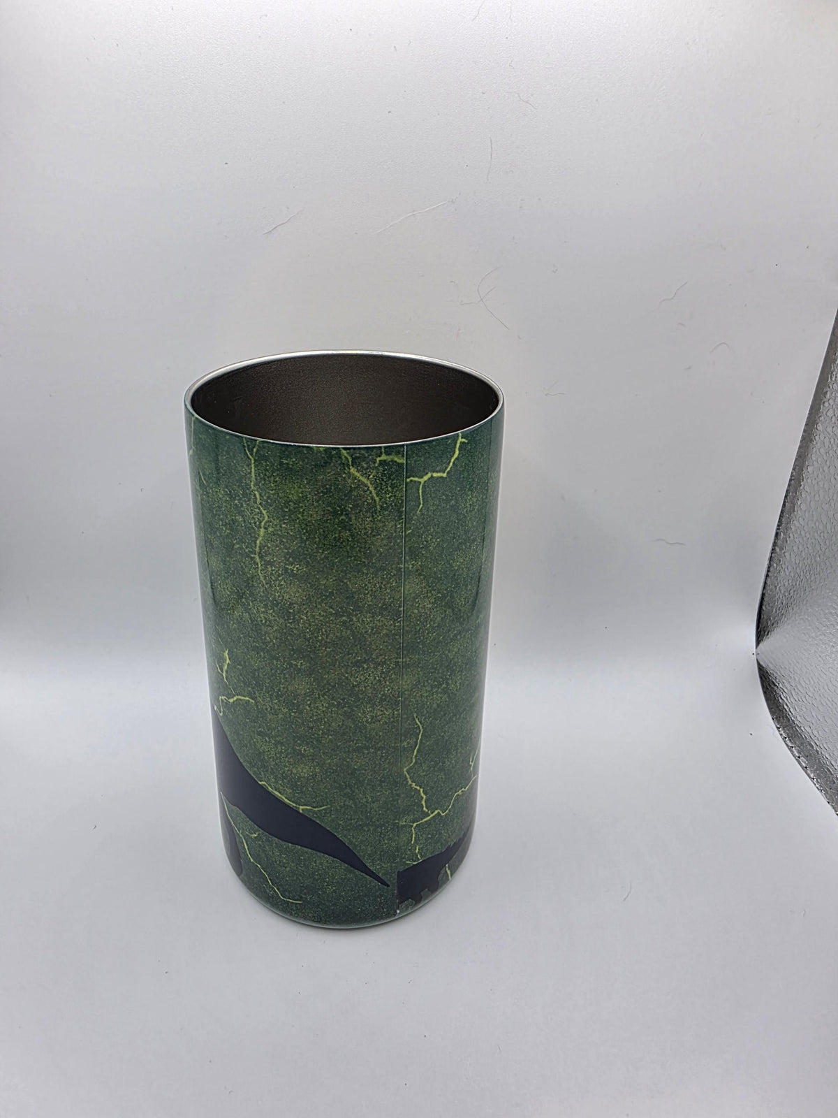 12 Ounce Kids Tumbler with lid and straw and box Dino