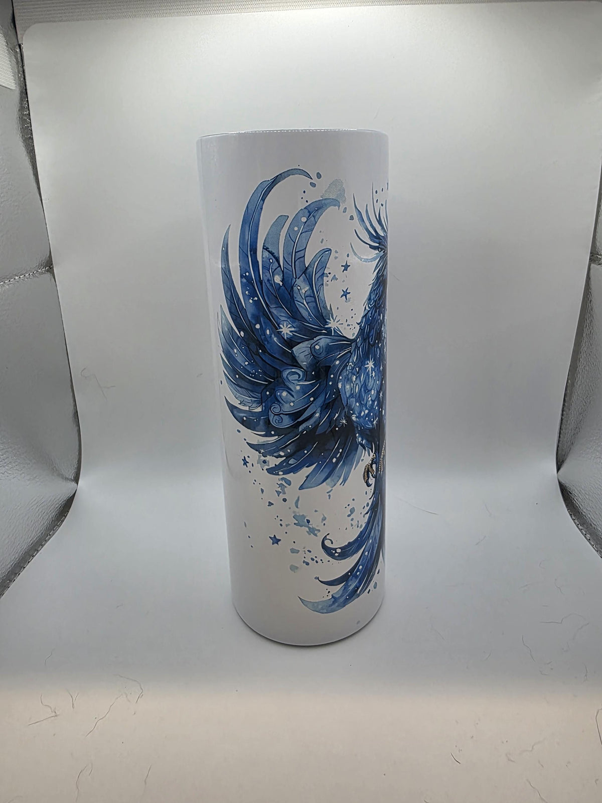 20 Ounce Tumbler with lid and straw and box Blue Phoenix