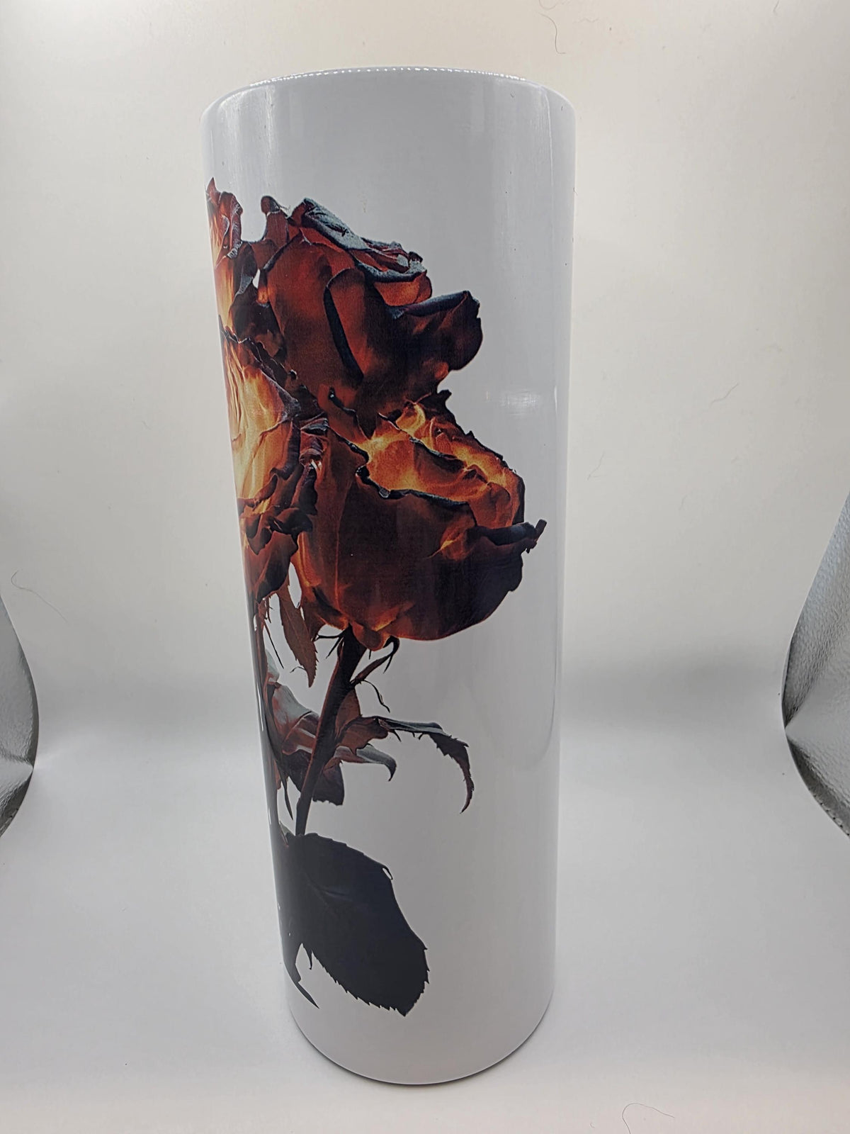 20 Ounce Tumbler with lid and straw and box Rose 1