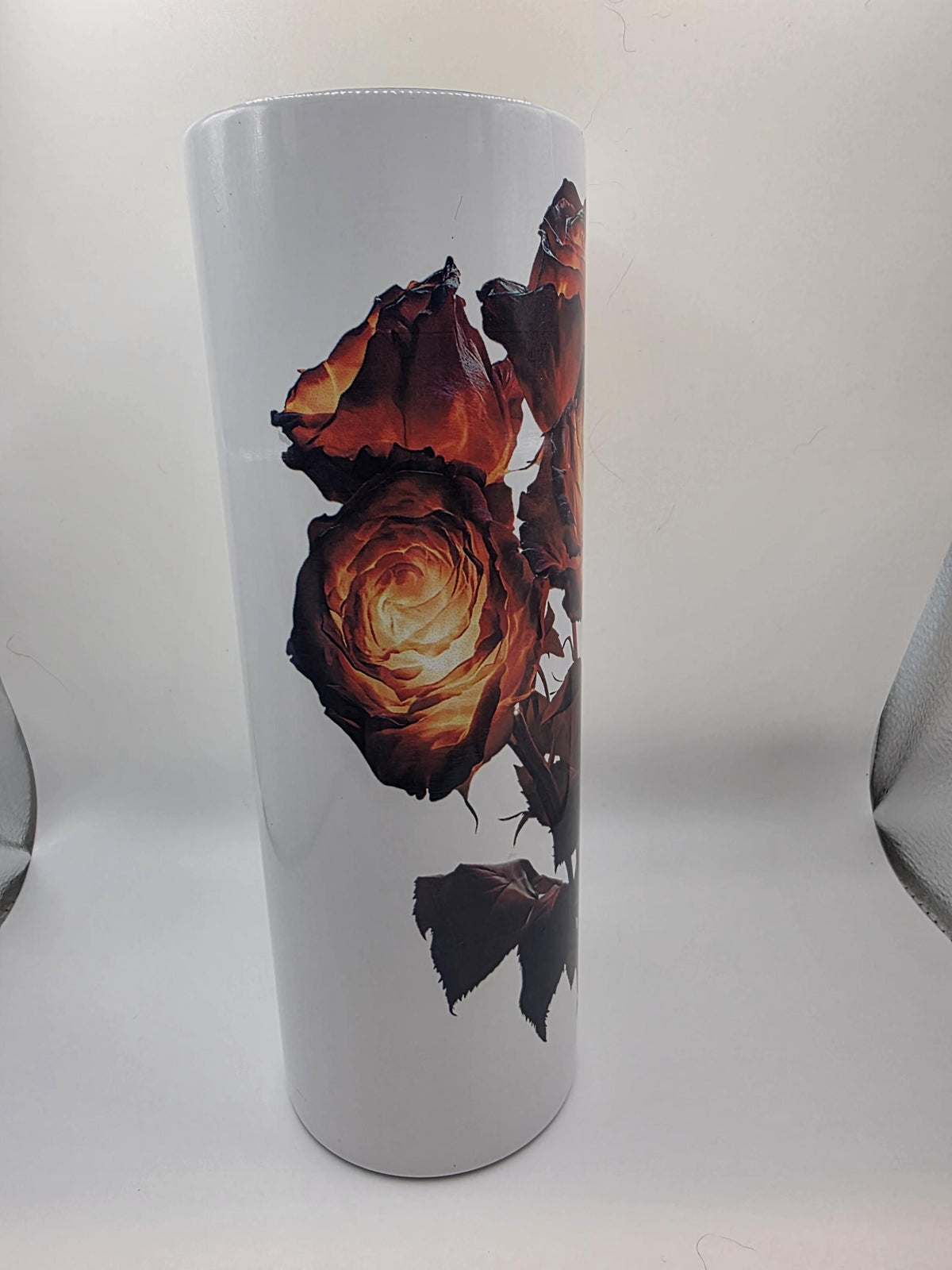20 Ounce Tumbler with lid and straw and box Rose 1