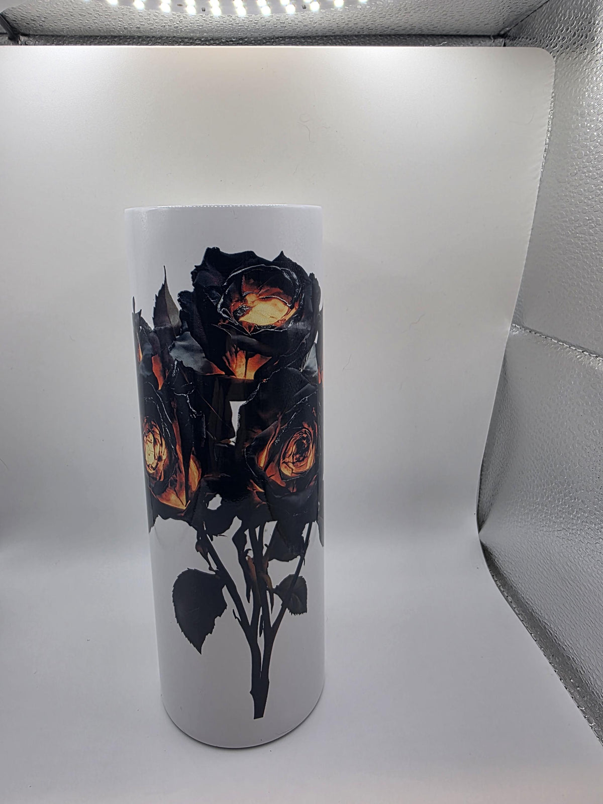 20 Ounce Tumbler with lid and straw and box Rose 2