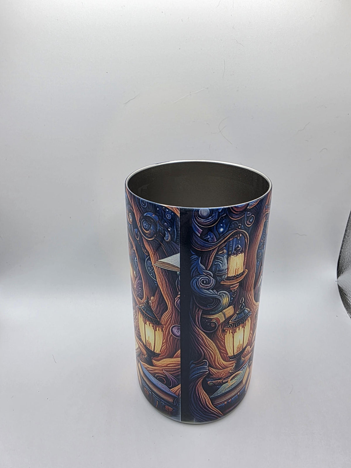 12 Ounce Kids  Tumbler with lid and straw and box Book Cat