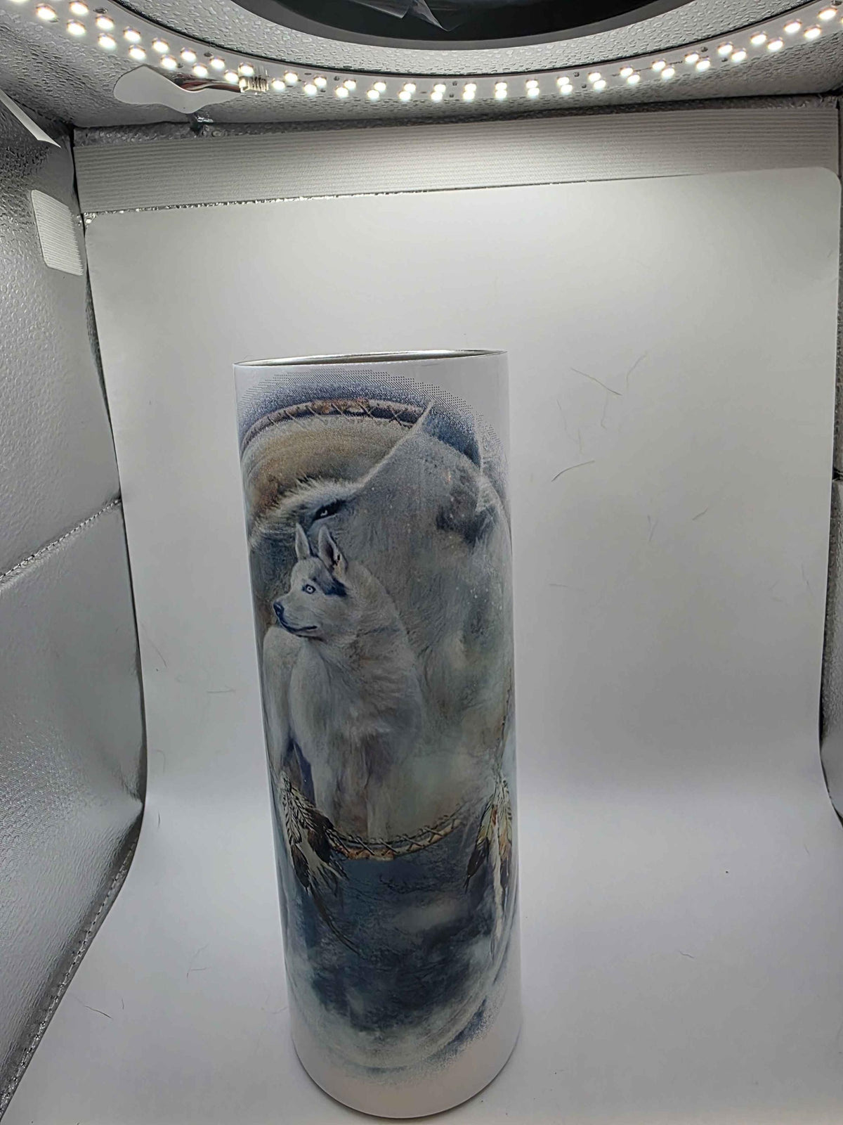 20 Ounce Tumbler Wolf and Moon