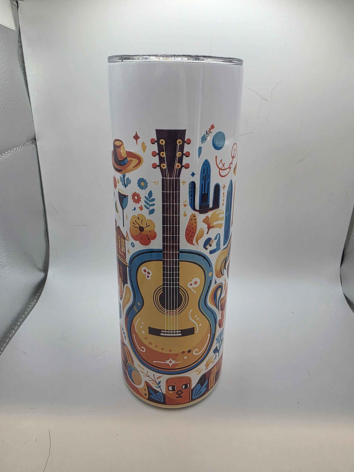 20 Ounce Tumbler Festive Guitar