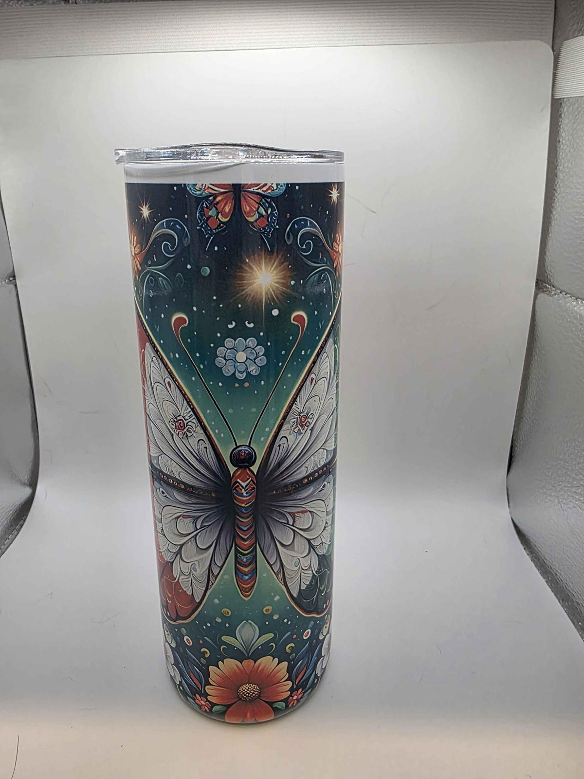 20 Ounce Tumbler Mexican Butterfly