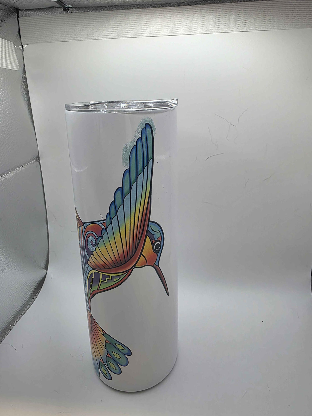 20 Ounce Tumbler Colorful Hummingbird