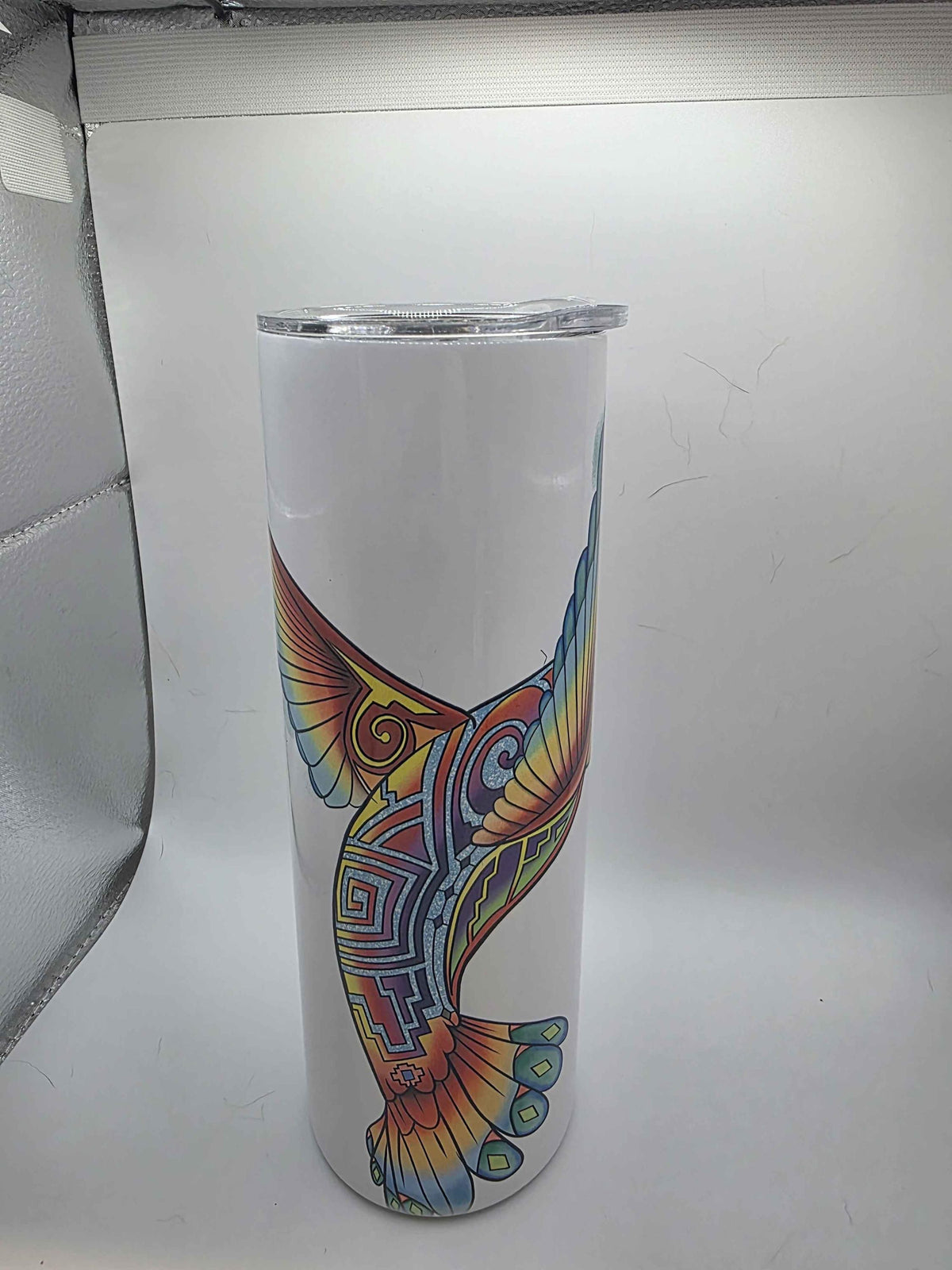 20 Ounce Tumbler Colorful Hummingbird