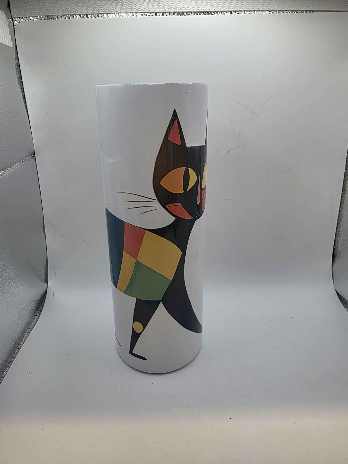 20 Ounce Tumbler Abstract Cat