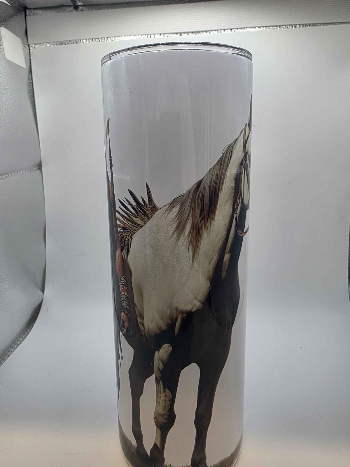 20 Ounce Tumbler Pale Horse and Rider