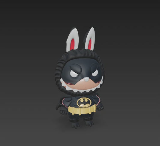 Unpainted Look Alike Labubu Batman