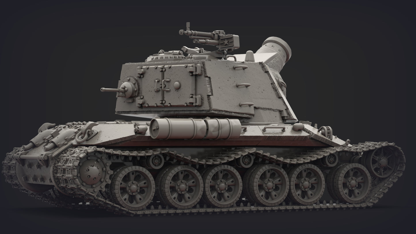 Unpainted SUPER HEAVY TANK OF THE REDS